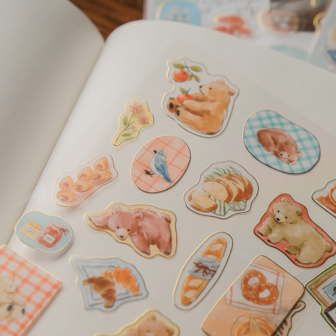 Mind Wave With Animals Sticker Sheet - Bear 82573