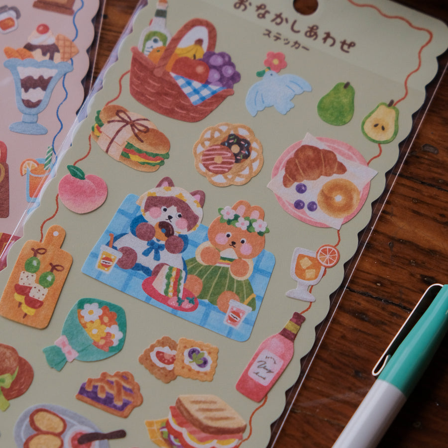 Mind Wave Happy Belly Sticker Sheet - Sparkling Picnic 82665