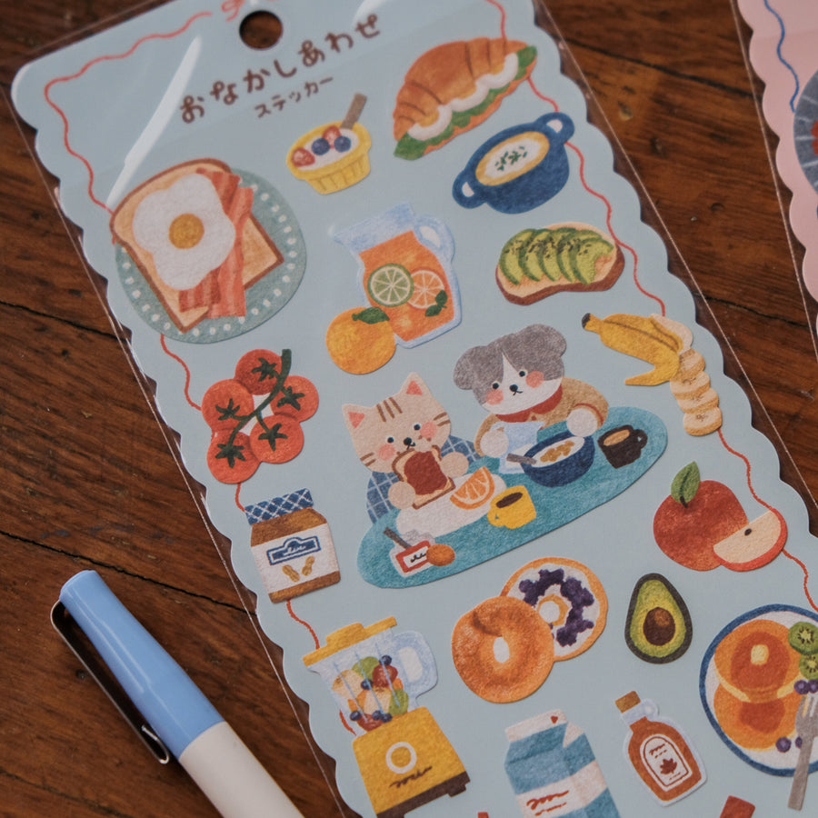 Mind Wave Happy Belly Sticker Sheet - Munching Morning 82663