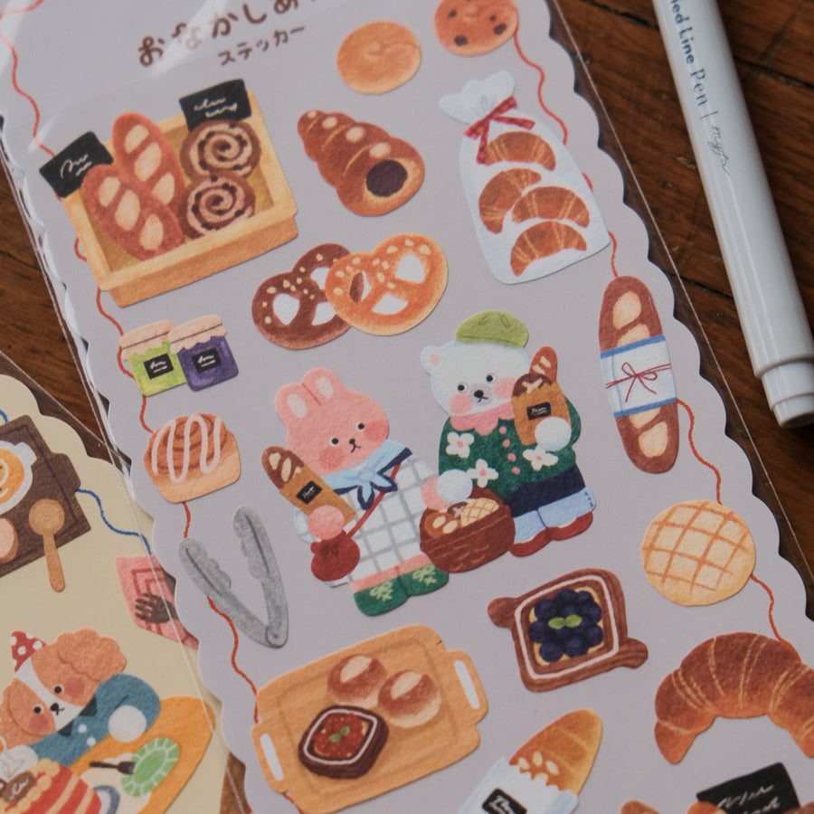 Mind Wave Happy Belly Sticker Sheet - Fluffy Bakery 82661