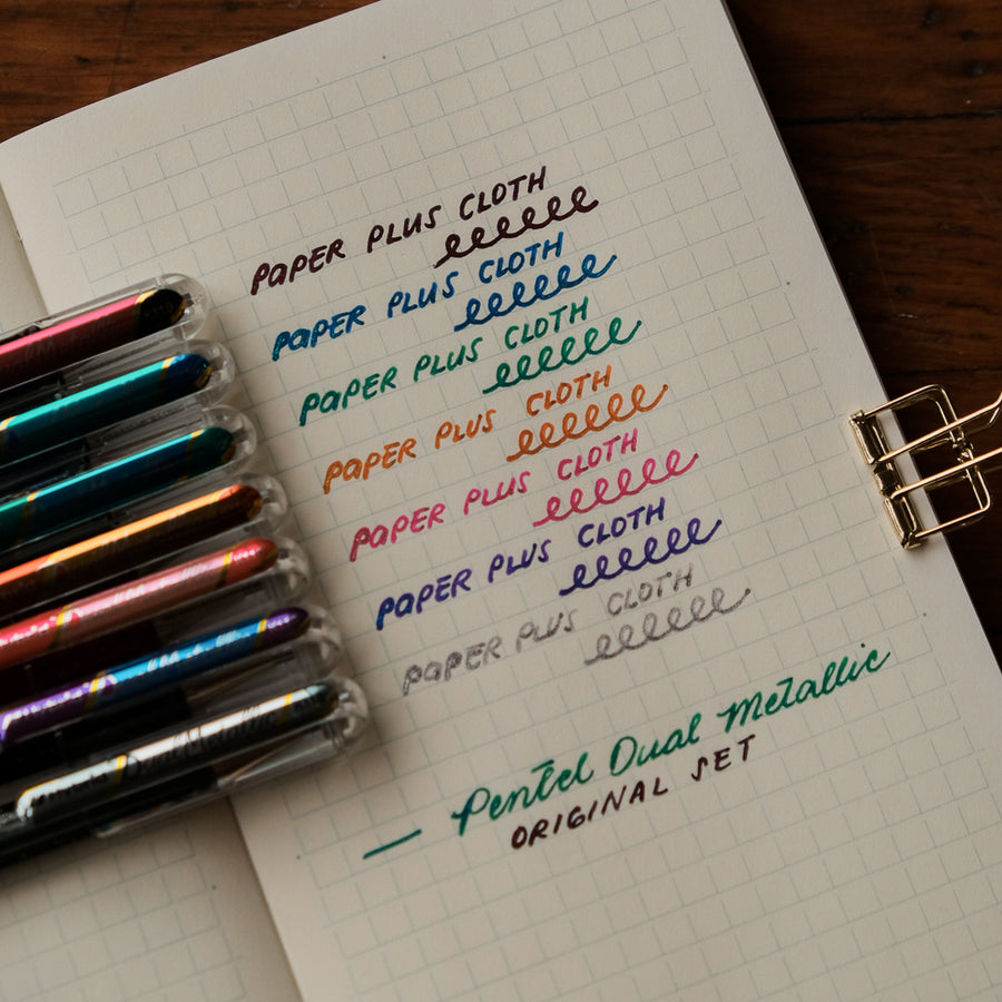 Pentel Dual Metallic Gel Pens - Original 7pc Set