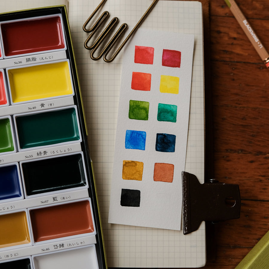 Kuretake Watercolour Gansai Tambi Set 2 (12 colours) - MC20/12V/NW