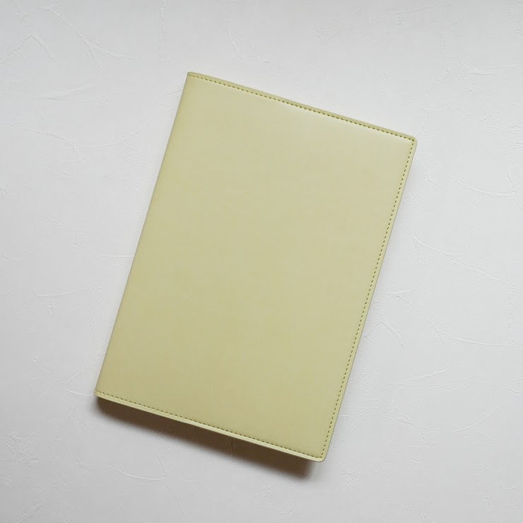 2025 Take A Note A5 Planner COVER PU Leather - Pale Yellow