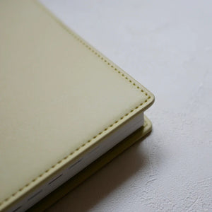 2025 Take A Note A5 Planner COVER PU Leather - Pale Yellow