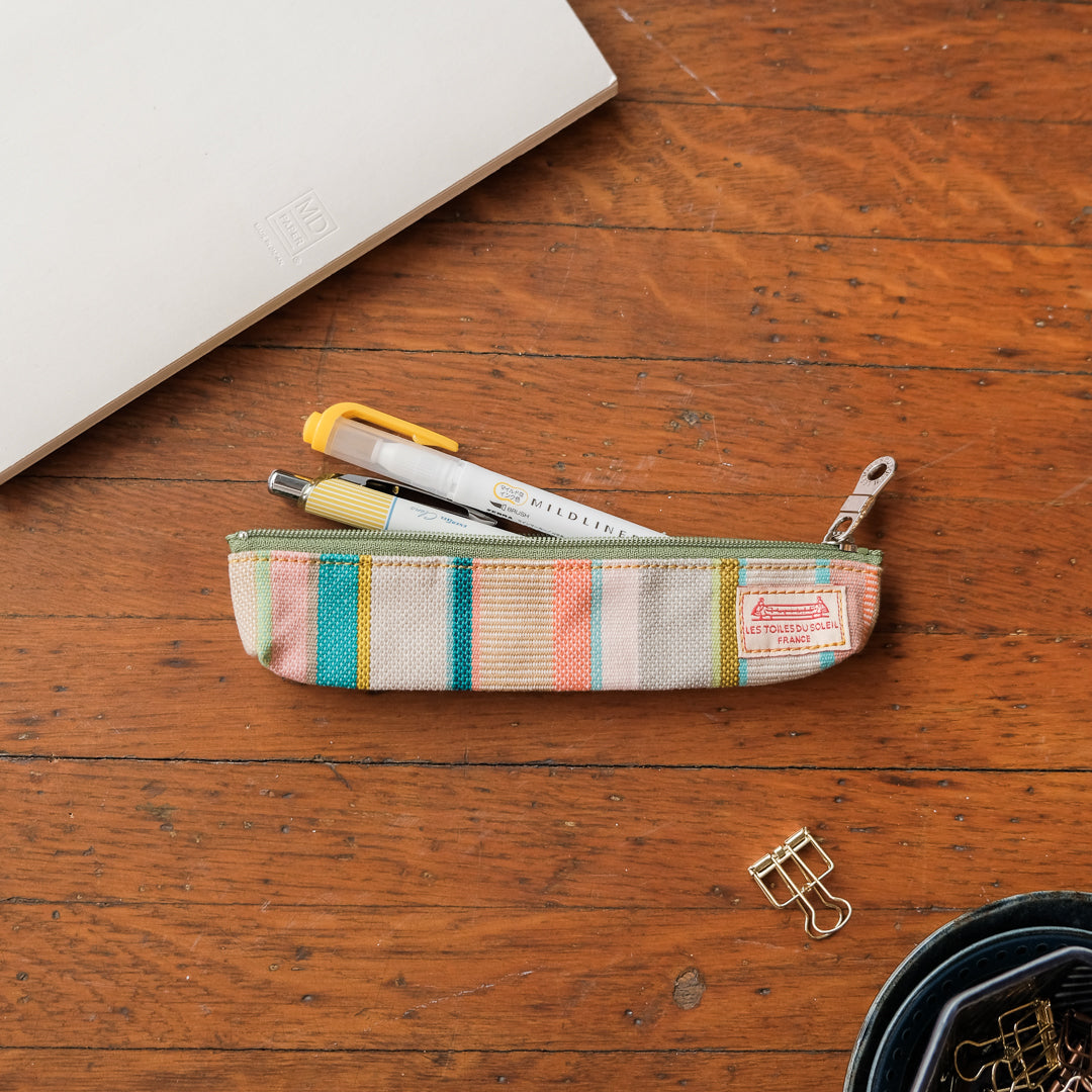 LTDS Mini Pen Pouch - PLAGE DE CABASSON Ecru Beige