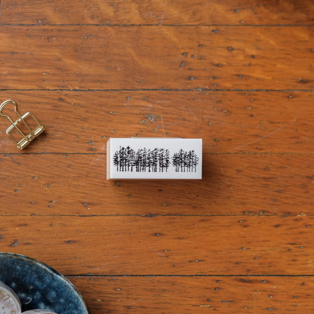 Yohaku Rubber Stamp - S-116 Night Forest