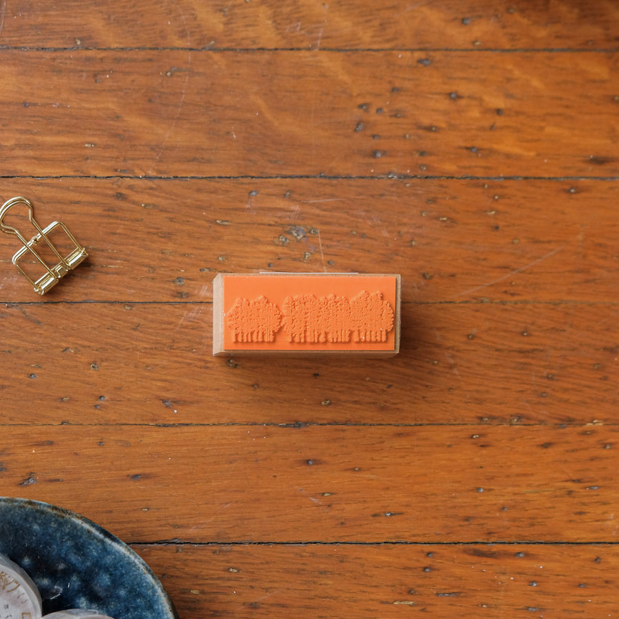 Yohaku Rubber Stamp - S-116 Night Forest