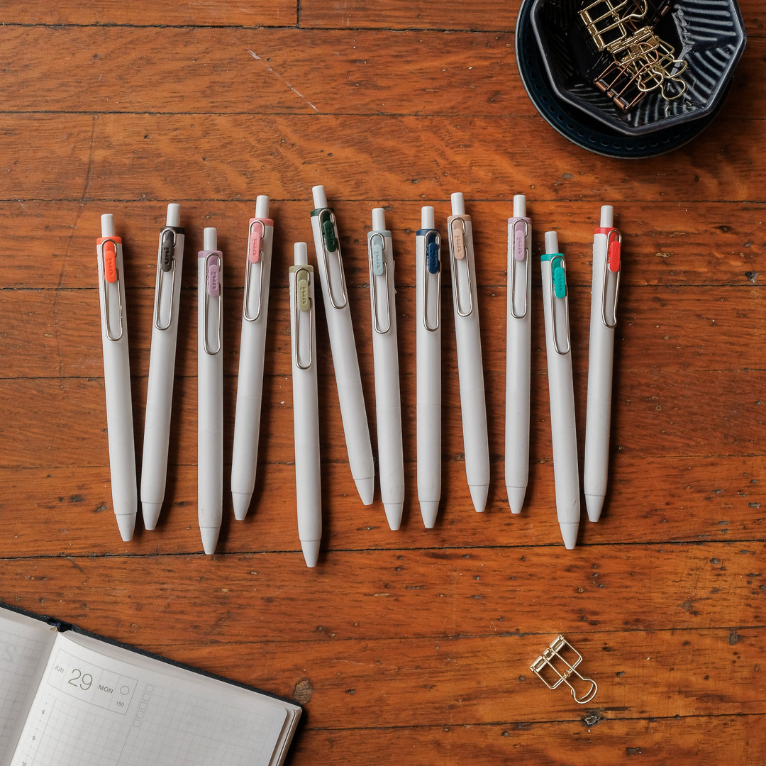 Uni-Ball One Pen Sets to Match Hobonichi Monthly Colours
