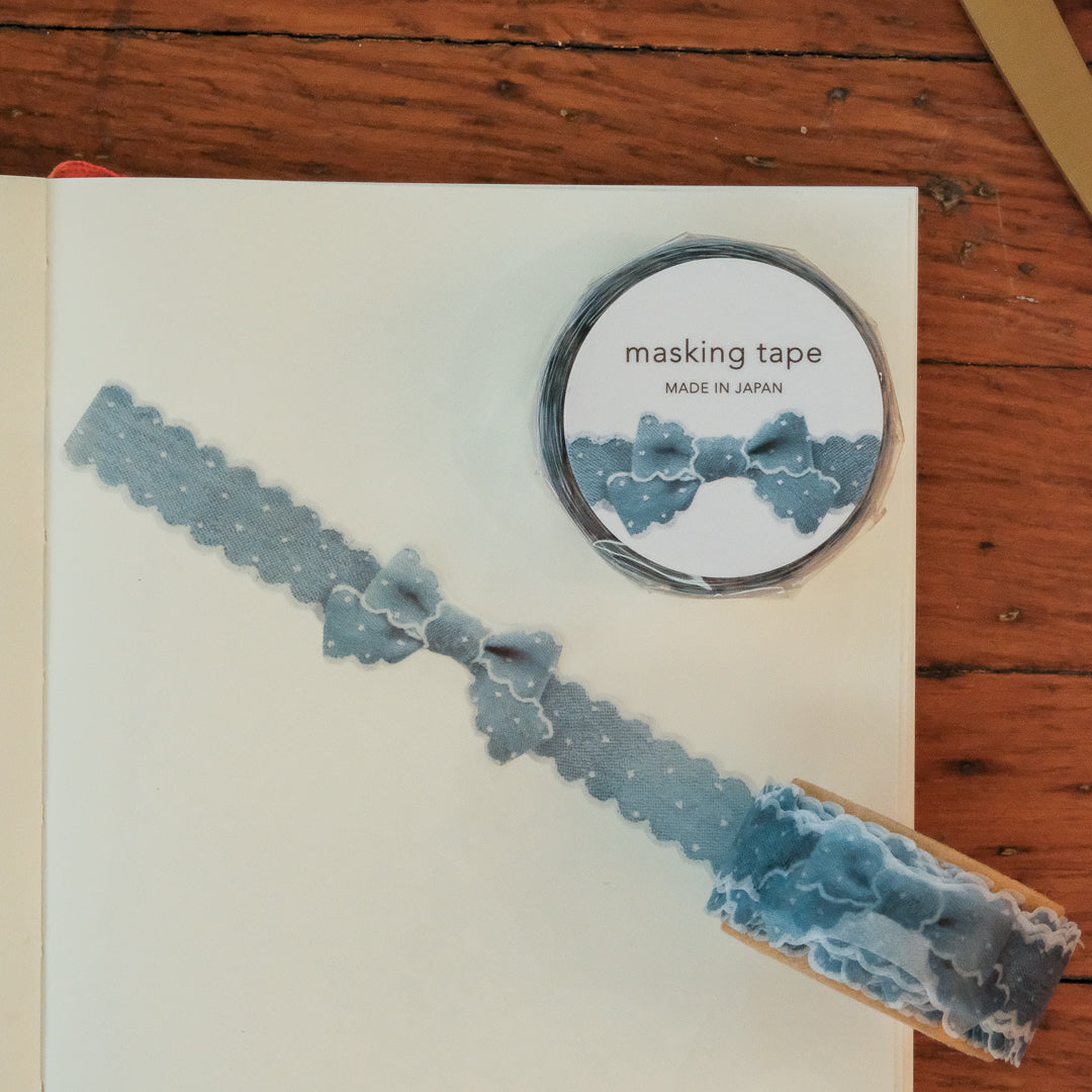 Mind Wave Masking Tape Die-Cut "Ribbon" - 95587 Denim Blue