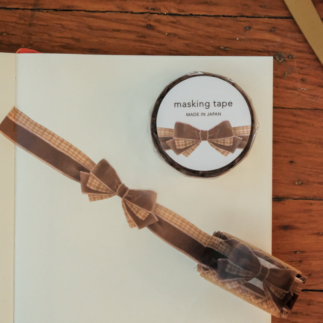 Mind Wave Masking Tape Die-Cut "Ribbon" - 95589 Velour Brown