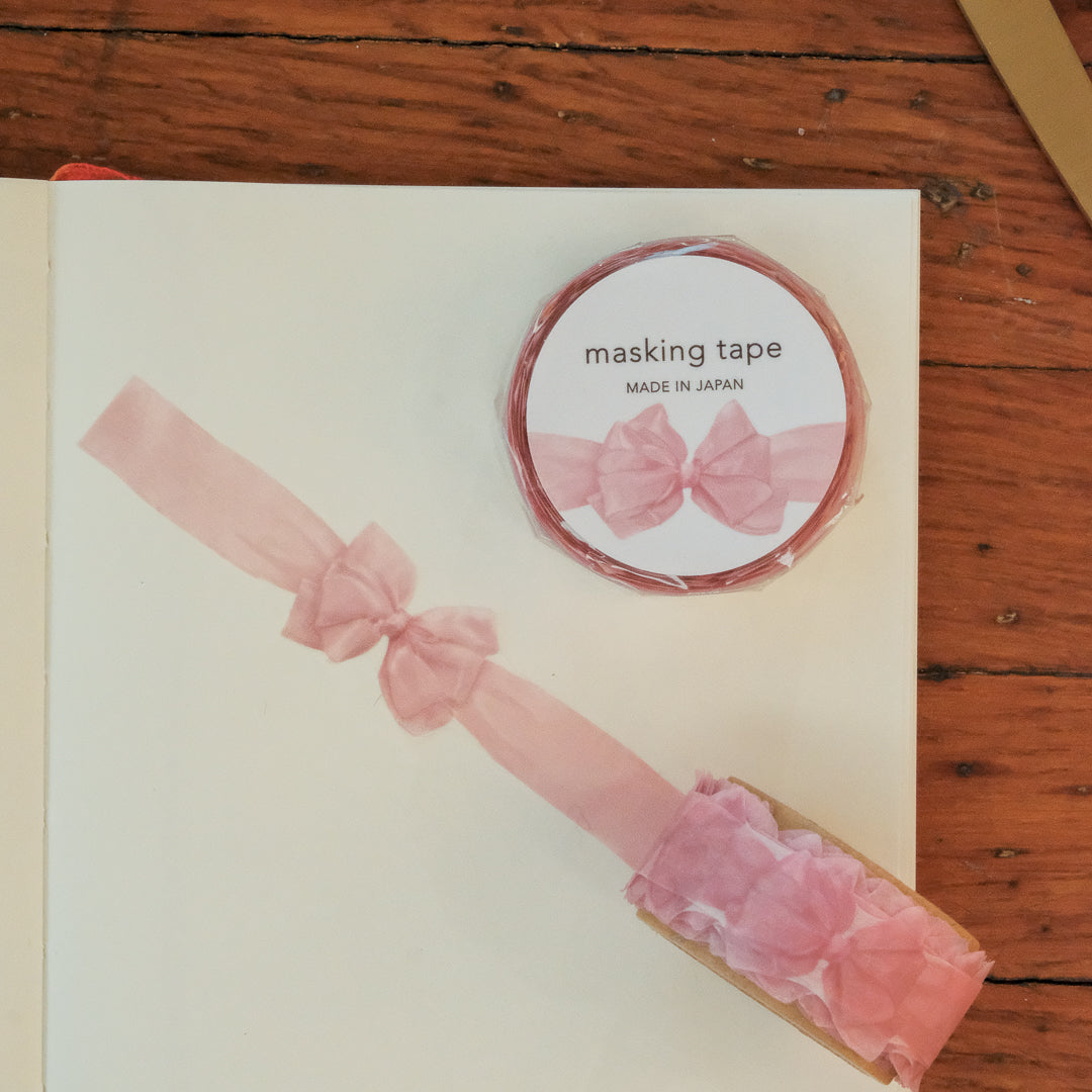 Mind Wave Masking Tape Die-Cut "Ribbon" - 95586 Organza Pink