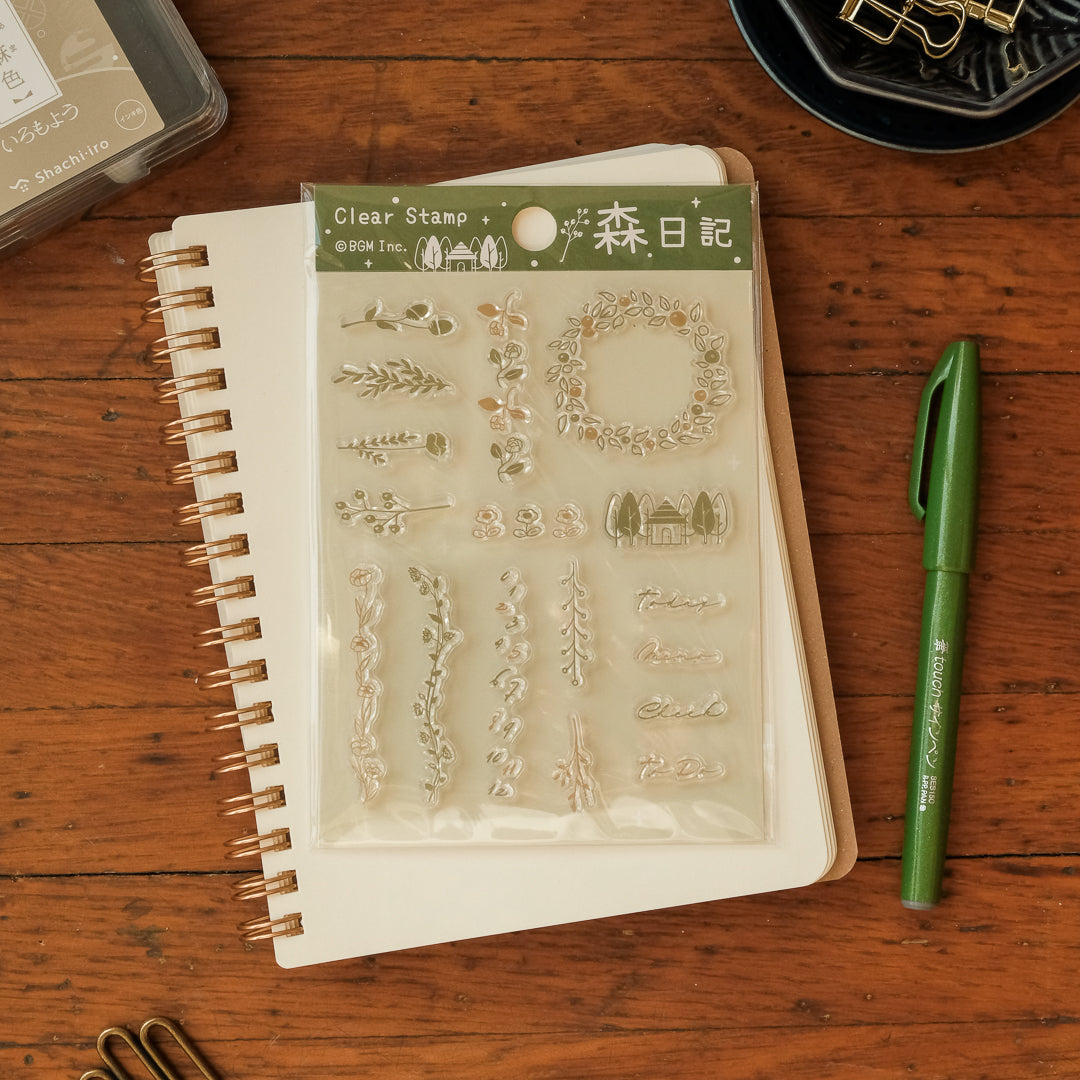 BGM Clear Stamp Set - Mori Diary