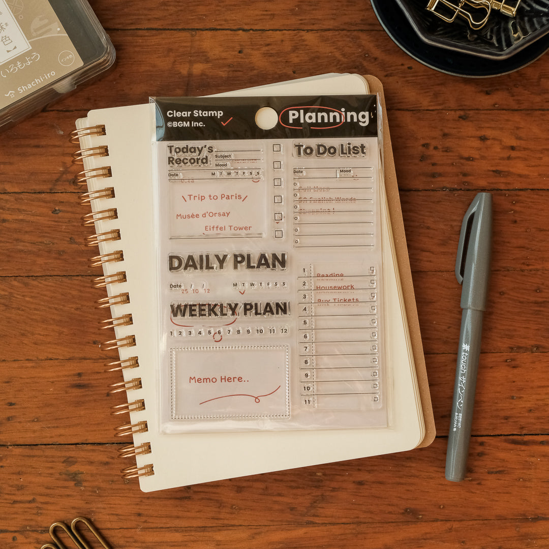 BGM Clear Stamp Set - Efficiency