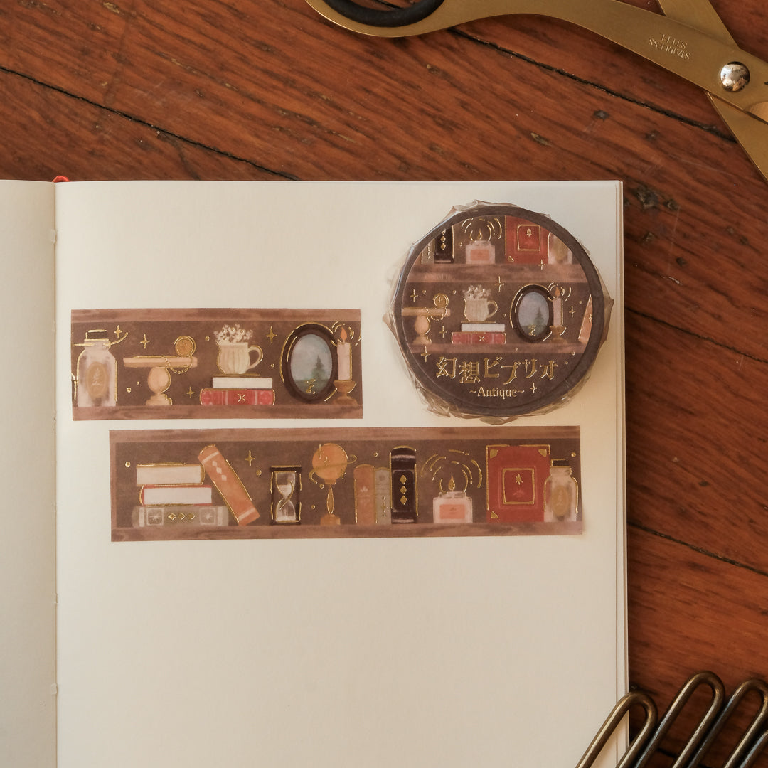BGM Bookshelf Gensou Vibrio Masking Tape - Antique