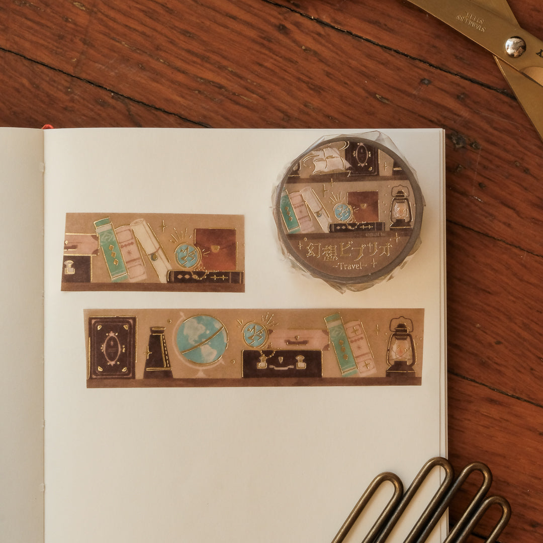 BGM Bookshelf Gensou Vibrio Masking Tape - Travel