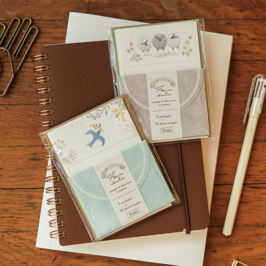 NB Co., Ltd. Mini Letter Set - Fleurs et Chance Cher 2462404