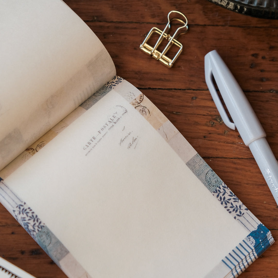 Yohaku Memo Pad - YC-028 CHECK&STRIPE Winter Gift Memo Pad Mosaic