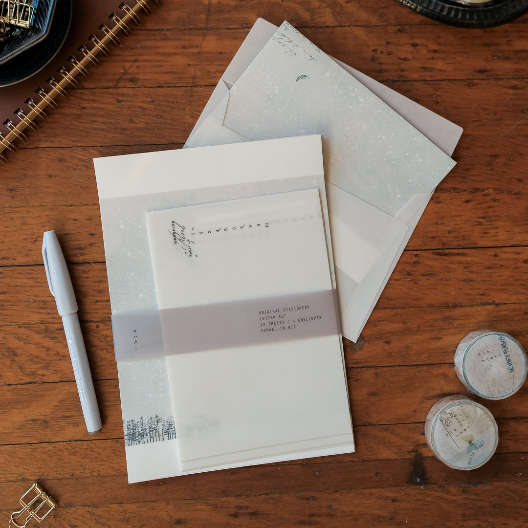 Yohaku Letter Writing Set - M-212 Starry Night