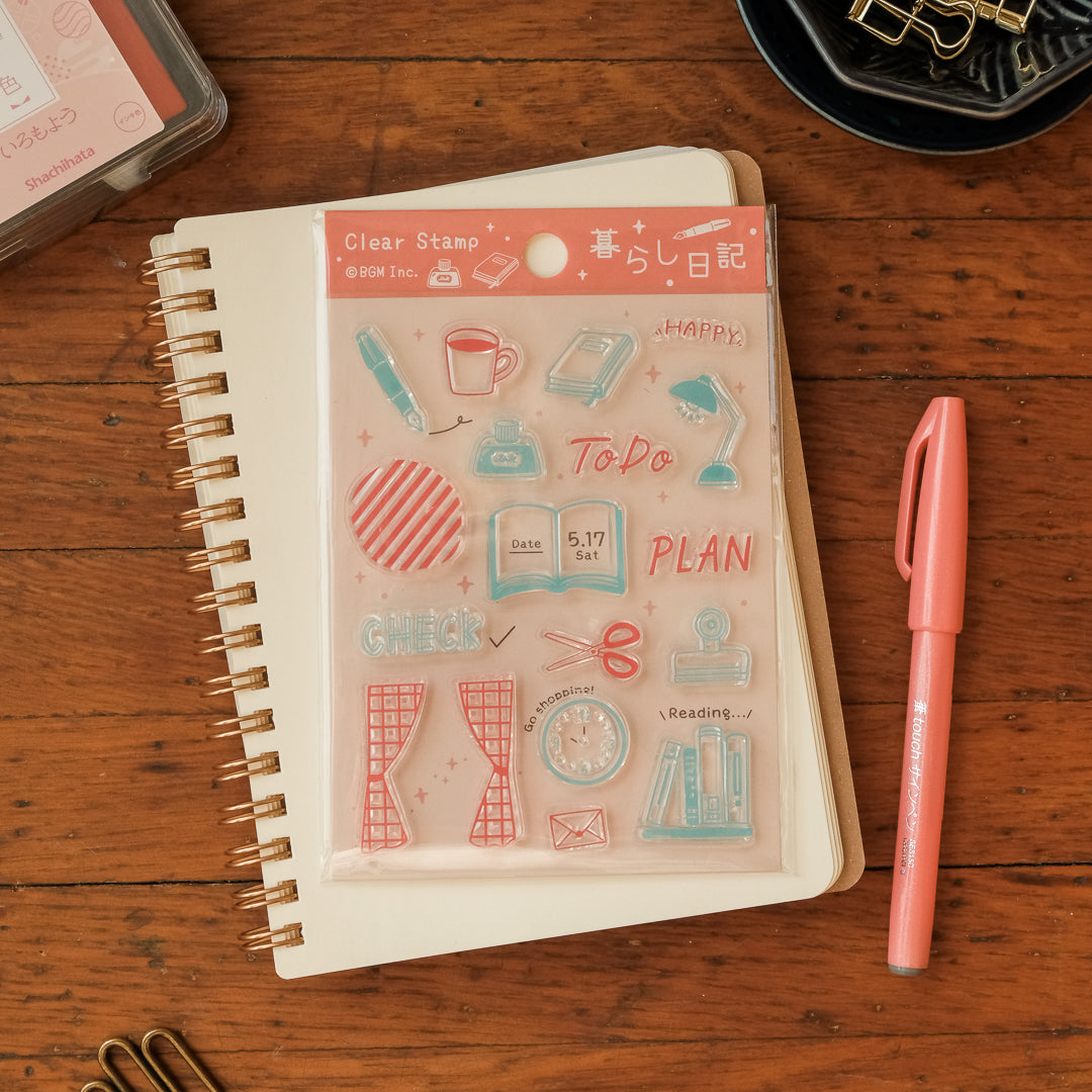 BGM Clear Stamp Set - Diary/Life Journal