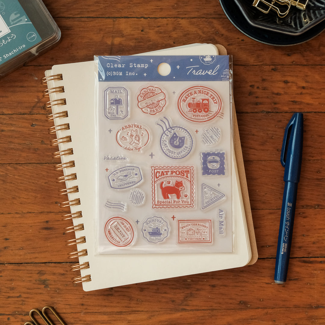 BGM Clear Stamp Set - Traveling Stamp