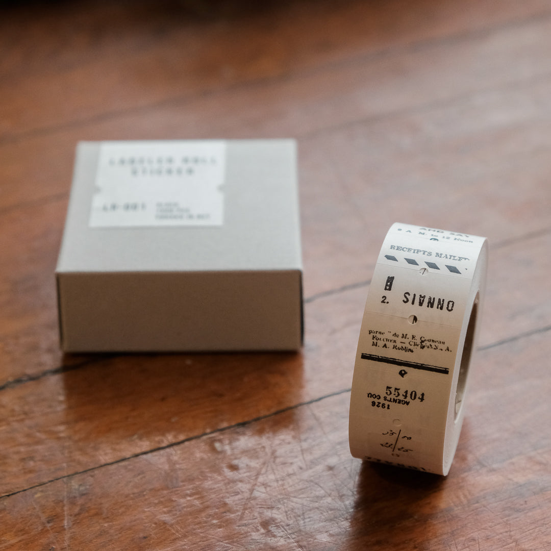 Yohaku Label Seal - LR-001 Black and White