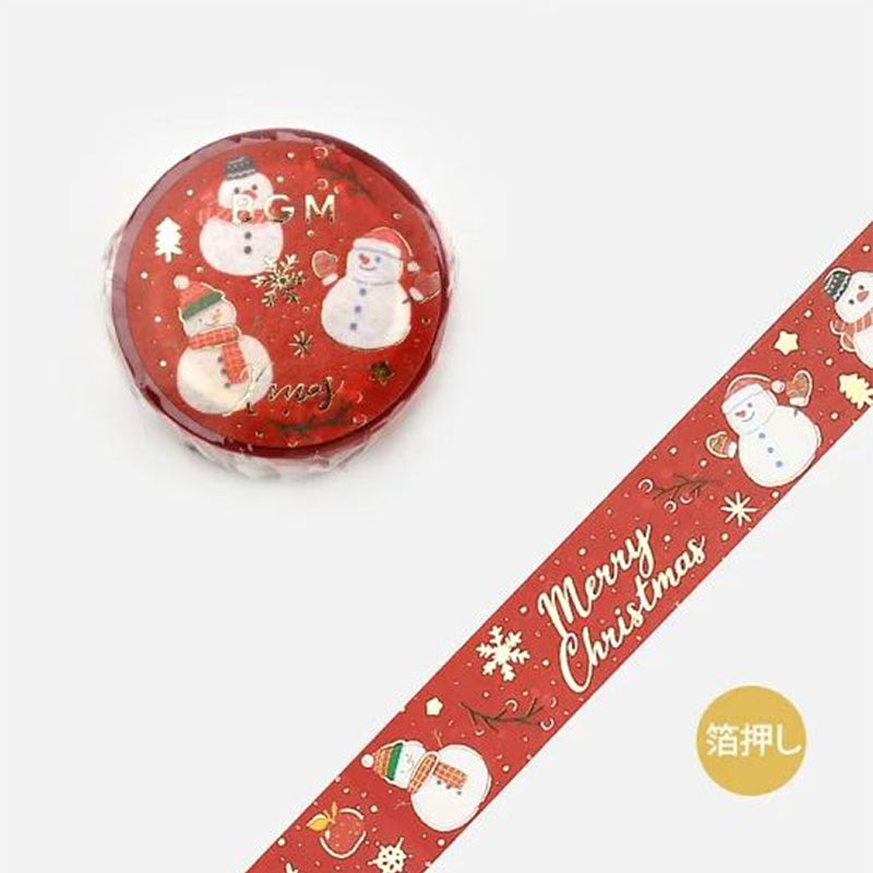 BGM Washi Tape Christmas Ltd. Edition - Snowman