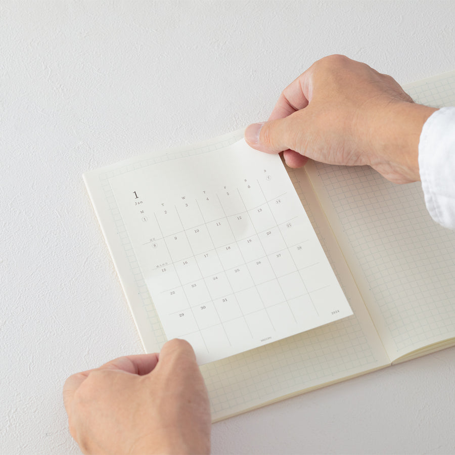 Midori 2024 Diary Sticker Calendar - Medium