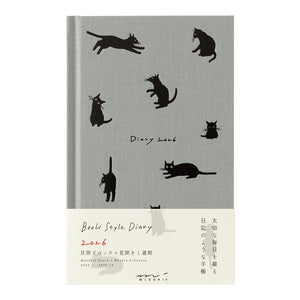 PRE ORDER: Midori 2026 Book Style Diary - Cat