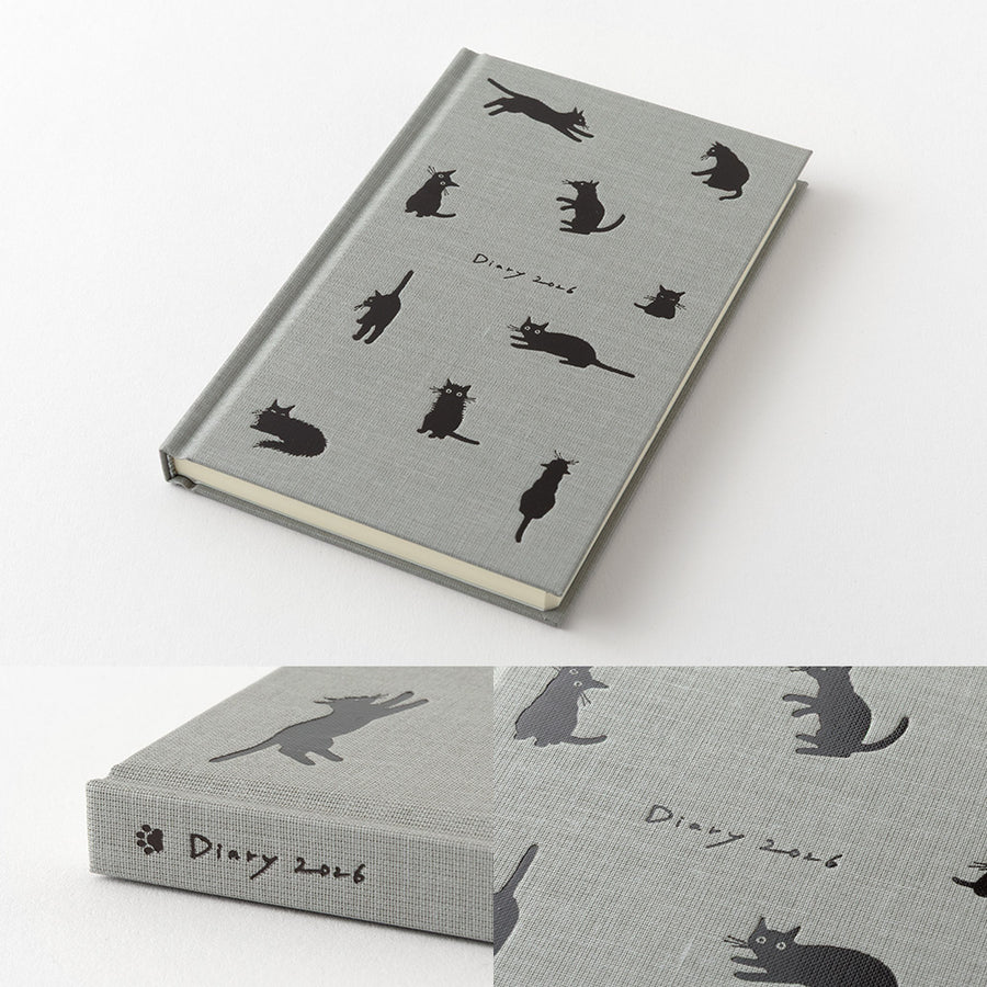 PRE ORDER: Midori 2026 Book Style Diary - Cat