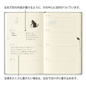 PRE ORDER: Midori 2026 Book Style Diary - Cat