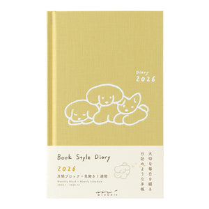PRE ORDER: Midori 2026 Book Style Diary - Dog