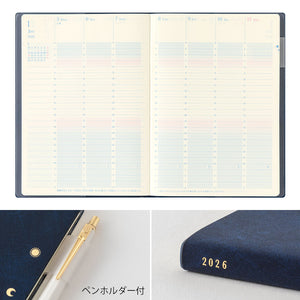 PRE ORDER: 2026 Midori B6 Gradation Diary - Navy