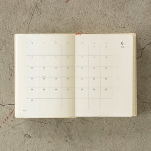 PRE ORDER: 2026 Midori MD Notebook Diary - 1 Day 1 Page - A6