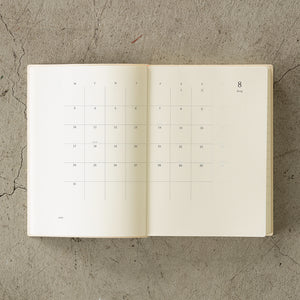 PRE ORDER: 2026 Midori MD Notebook Diary - 1 Day 1 Page - A5