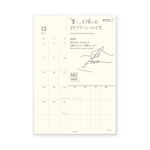PRE ORDER: Midori 2026 Diary Sticker Calendar - Medium