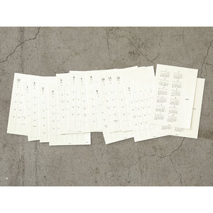 PRE ORDER: Midori 2026 Diary Sticker Calendar - Medium