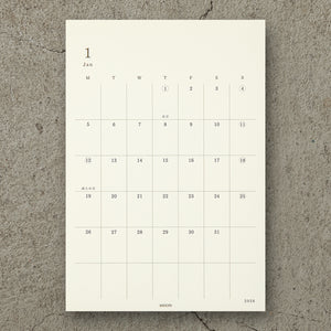 PRE ORDER: Midori 2026 Diary Sticker Calendar - Large