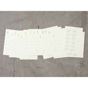 PRE ORDER: Midori 2026 Diary Sticker Calendar - Large