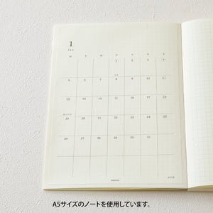 PRE ORDER: Midori 2026 Diary Sticker Calendar - Large