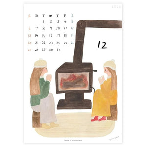 Cozyca x Necktie 2026 Wall Calendar