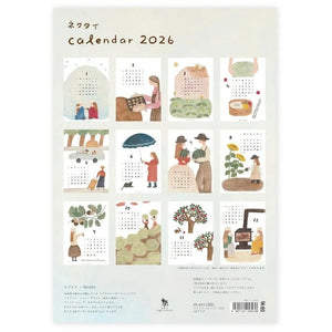 Cozyca x Necktie 2026 Wall Calendar