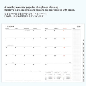 2026 Mark’s Storage.it Overseas Weekly Vertical A5 Planner (Sept '25 Start) - Silver