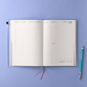 2026 Mark’s Storage.it Overseas Weekly Vertical A5 Planner (Sept '25 Start) - Silver