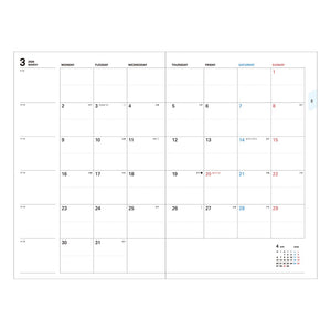 2026 Mark's Storage.it Monthly Block B6 Planner (December Start) - Chocolate Mint