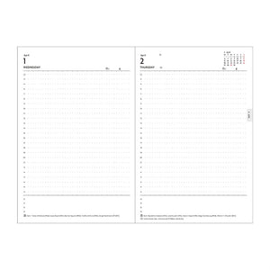 2026 EDiT Daily Typo Pocket B6 Planner - Lamp Black