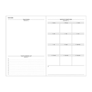 2026 EDiT Daily Typo Pocket B6 Planner - Lamp Black