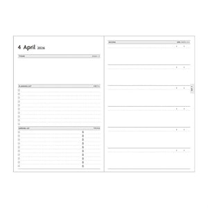 2026 EDiT Daily Typo Pocket B6 Planner - French Beige