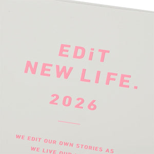 2026 EDiT Daily Typo Pocket B6 Planner - Lamp Black