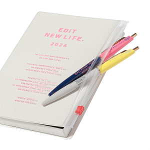 2026 EDiT Daily Typo Pocket B6 Planner - French Beige