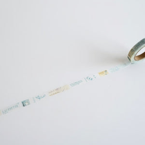 Yohaku Slim Washi Tape - L-023 Shirakabanomori